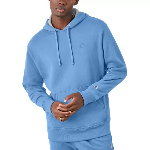 imageChampion Powerblend Fleece Comfortable Hoodie Sweatshirt for Men Reg Or Big ampamp TallSwiss Blue C Logo