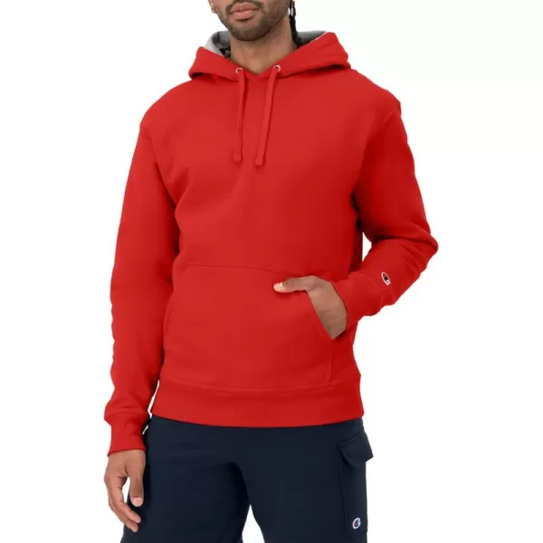 imageChampion Powerblend Fleece Comfortable Hoodie Sweatshirt for Men Reg Or Big ampamp TallTeam Red Scarlet