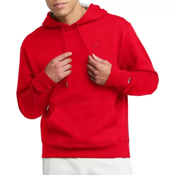 imageChampion Powerblend Fleece Comfortable Hoodie Sweatshirt for Men Reg Or Big ampamp TallTeam Red Scarlet C Logo