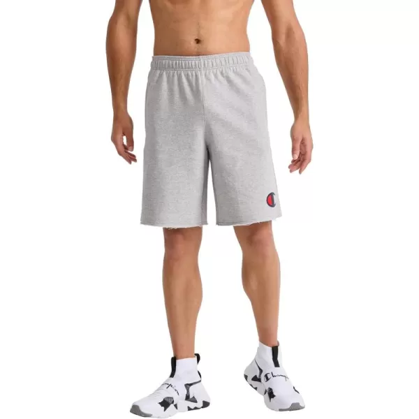 imageChampion Powerblend Soft Fleece Shorts for Men Reg Or Big ampamp TallOxford Gray C Logo