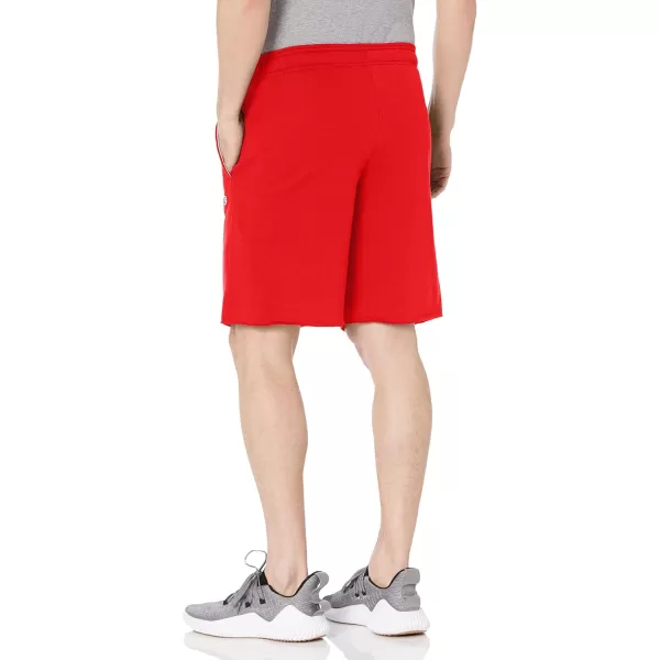 imageChampion Mens 10quot Powerblend Short Retired ColorsScarlet C Patch Logo