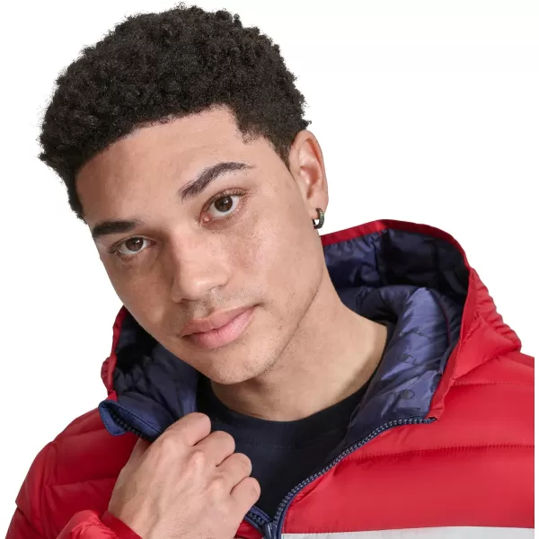 imageChampion Mens Performance Lightweight Puffer Jacket with HoodMidnightIceRed