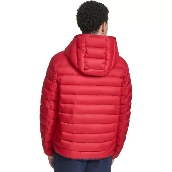 imageChampion Mens Performance Lightweight Puffer Jacket with HoodMidnightIceRed