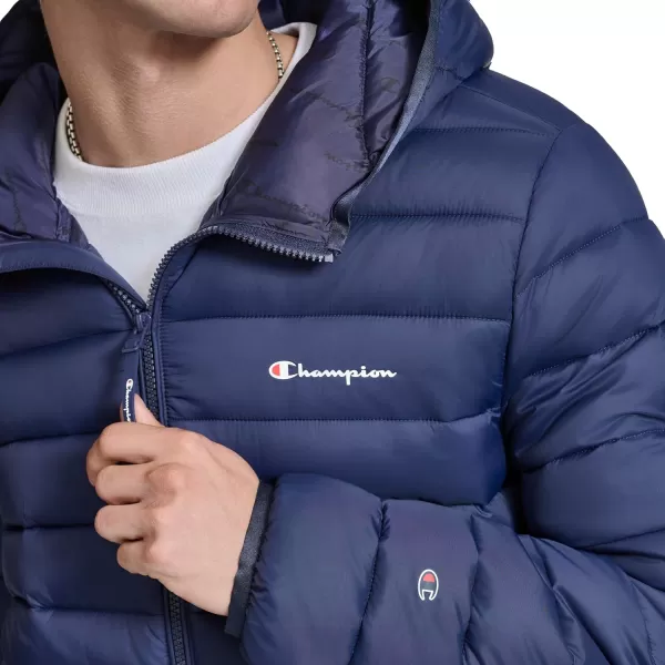 imageChampion Mens Performance Lightweight Puffer Jacket with HoodPeacoat