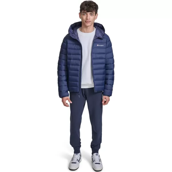 imageChampion Mens Performance Lightweight Puffer Jacket with HoodPeacoat