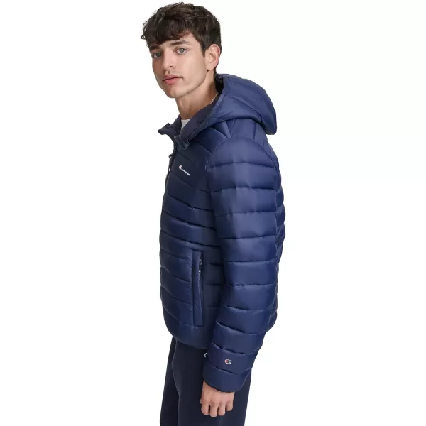 imageChampion Mens Performance Lightweight Puffer Jacket with HoodPeacoat