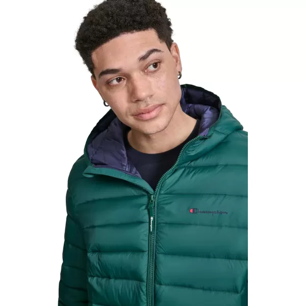 imageChampion Mens Performance Lightweight Puffer Jacket with HoodRainforest
