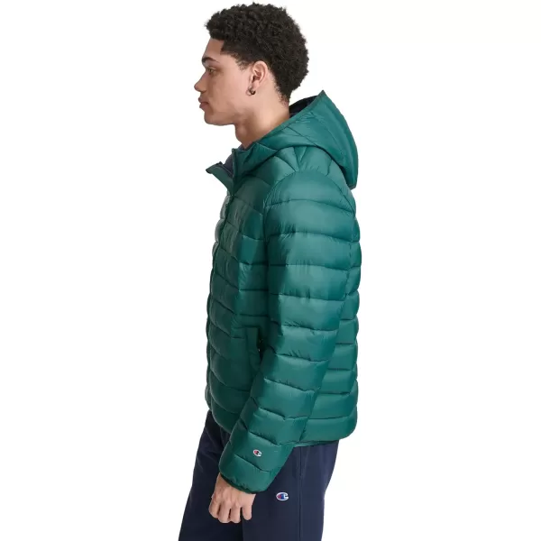 imageChampion Mens Performance Lightweight Puffer Jacket with HoodRainforest