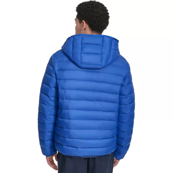 imageChampion Mens Performance Lightweight Puffer Jacket with HoodRoyal Blue Combo