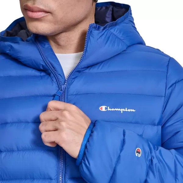 imageChampion Mens Performance Lightweight Puffer Jacket with HoodSurf the Web