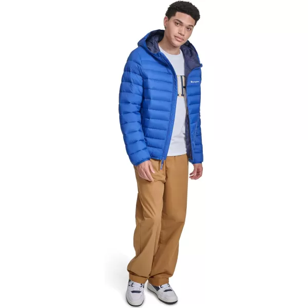 imageChampion Mens Performance Lightweight Puffer Jacket with HoodSurf the Web