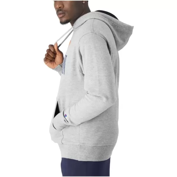 imageChampion Mens Powerblend Fleece Hoodie Champion 19 Reg or Big ampamp TallOxford Gray Champion 19