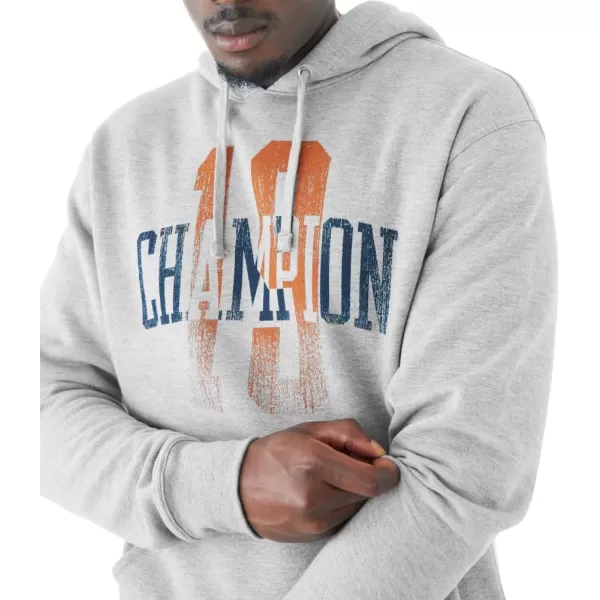 imageChampion Mens Powerblend Fleece Hoodie Champion 19 Reg or Big ampamp TallOxford Gray Champion 19