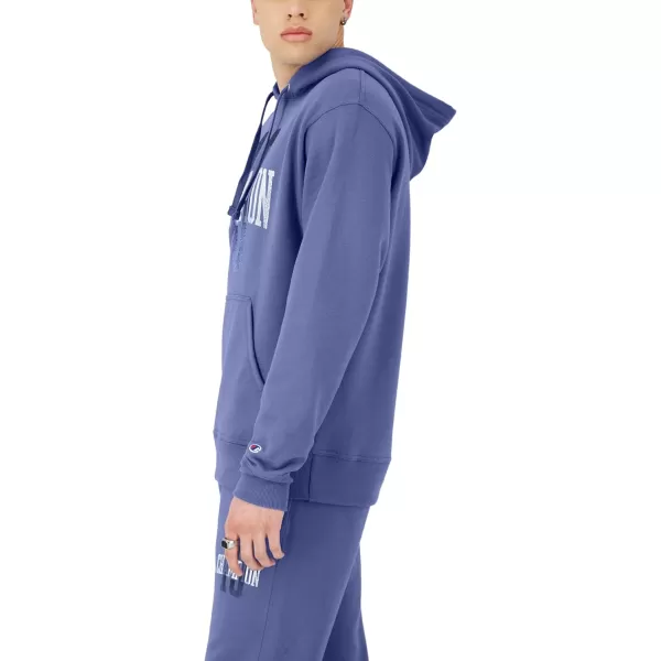 imageChampion Mens Powerblend Fleece Hoodie Champion 19 Reg or Big ampamp TallStone Crush Blue Champion 19