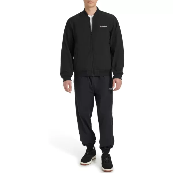 imageChampion Mens Soft Shell Sport Bomber Jacket with LogoBlack