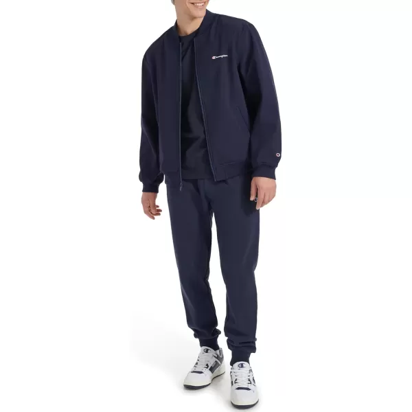 imageChampion Mens Soft Shell Sport Bomber Jacket with LogoPeacoat