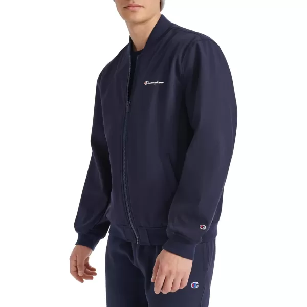 imageChampion Mens Soft Shell Sport Bomber Jacket with LogoPeacoat