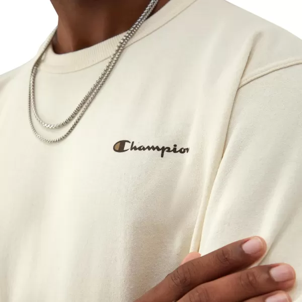 imageChampion Mens Sweatshirt Powerblend Fleece Midweight Crewneck Sweatshirt Reg Or Big ampamp TallNatural Small Script