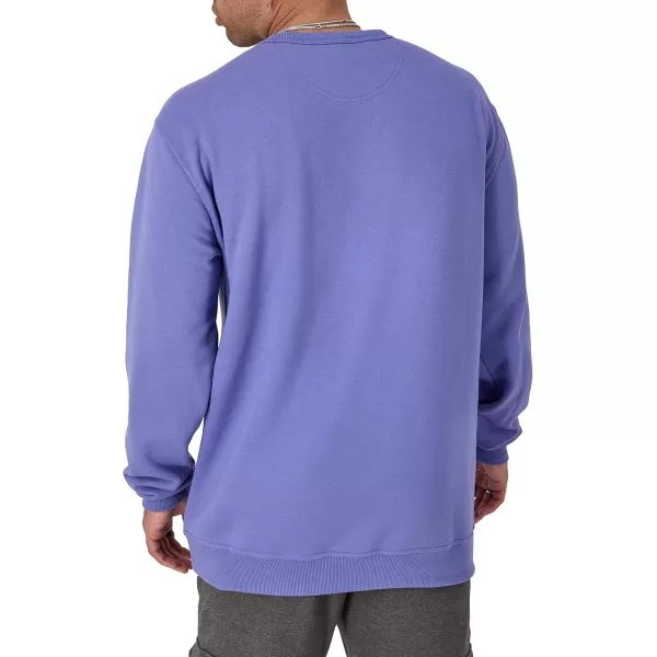 imageChampion Mens Sweatshirt Powerblend Fleece Midweight Crewneck Sweatshirt Reg Or Big ampamp TallStone Crush Blue Script