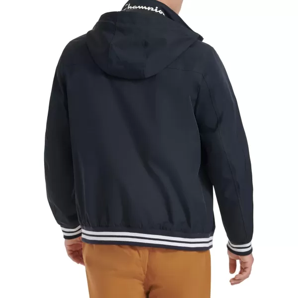 imageChampion Mens Water Resistant Varsity Bomber Jacket with Flex Stand CollarPeacoat