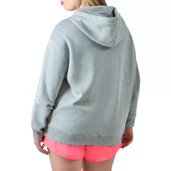 imageChampion Womens Fullzip Hoodie Powerblend Fleece Sweatshirt Hoodie Sweatshirt for Women Plus Size AvailableOxford Gray C Logo