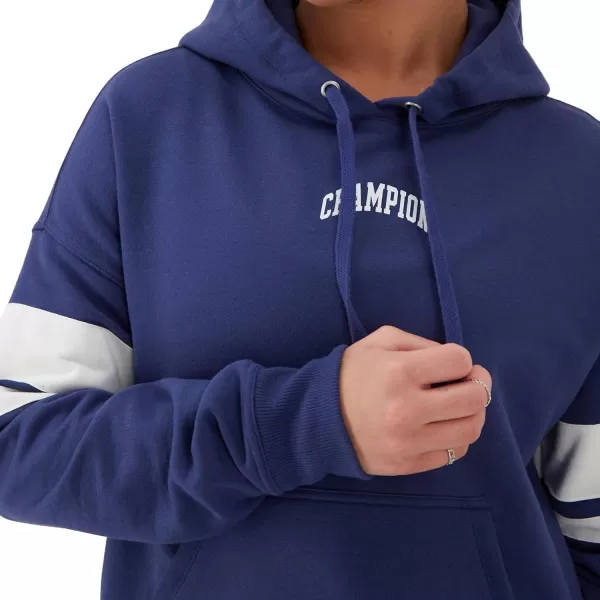 imageChampion Womens Hoodie Powerblend Fleece Comfortable Hoodie Sweatshirt for Women Plus Size AvailableBlown Glass Blue Block Arch Champion