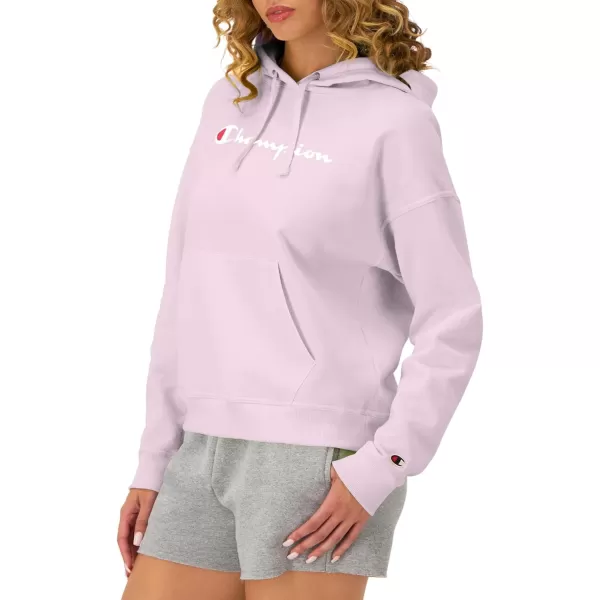 imageChampion Womens Hoodie Powerblend Fleece Comfortable Hoodie Sweatshirt for Women Plus Size AvailableChantilly Pink Script