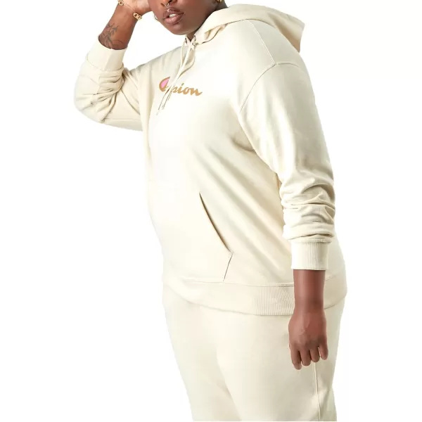 imageChampion Womens Hoodie Powerblend Fleece Comfortable Hoodie Sweatshirt for Women Plus Size AvailableFresh Skin Tan Script