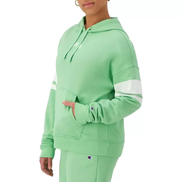 imageChampion Womens Hoodie Powerblend Fleece Comfortable Hoodie Sweatshirt for Women Plus Size AvailableHappy Spring Green Block Arch Champion