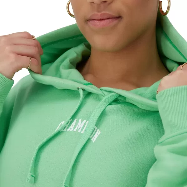 imageChampion Womens Hoodie Powerblend Fleece Comfortable Hoodie Sweatshirt for Women Plus Size AvailableHappy Spring Green Block Arch Champion