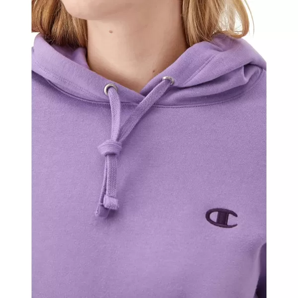 imageChampion Womens Hoodie Powerblend Fleece Comfortable Hoodie Sweatshirt for Women Plus Size AvailableLavish Lavender C Logo