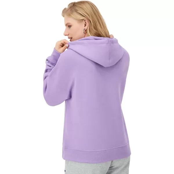 imageChampion Womens Hoodie Powerblend Fleece Comfortable Hoodie Sweatshirt for Women Plus Size AvailableLavish Lavender C Logo