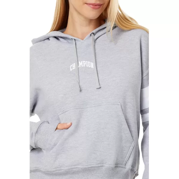 imageChampion Womens Hoodie Powerblend Fleece Comfortable Hoodie Sweatshirt for Women Plus Size AvailableOxford Gray Block Arch Champion