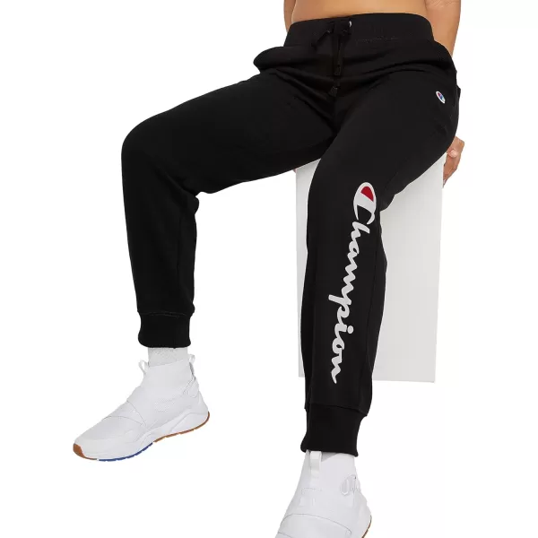 imageChampion Womens Joggers Powerblend Fleece Joggers Comfortable Pants for Women 29quot Plus Size AvailableBlack Script