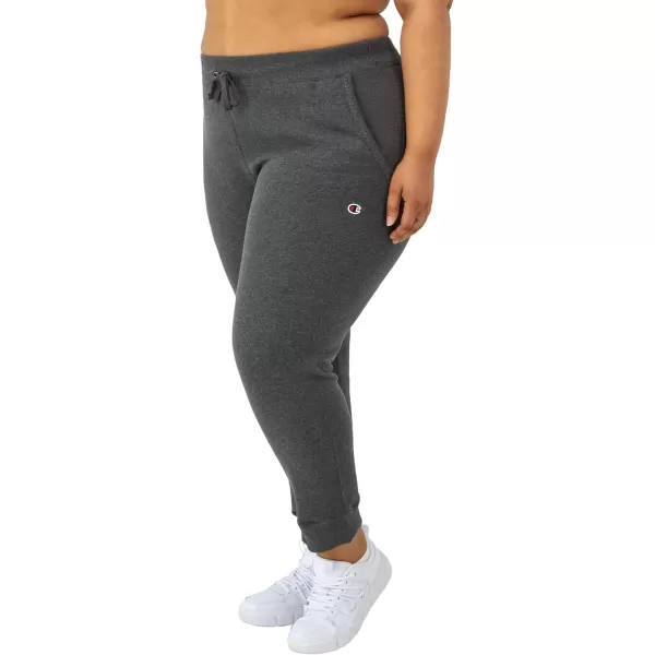 imageChampion Womens Joggers Powerblend Fleece Joggers Comfortable Pants for Women 29quot Plus Size AvailableGranite Heather