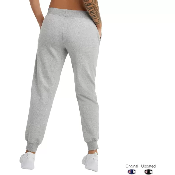 imageChampion Womens Joggers Powerblend Fleece Joggers Comfortable Pants for Women 29quot Plus Size AvailableOxford Gray