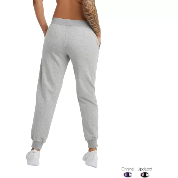 imageChampion Womens Joggers Powerblend Fleece Joggers Comfortable Pants for Women 29quot Plus Size AvailableOxford Gray Script