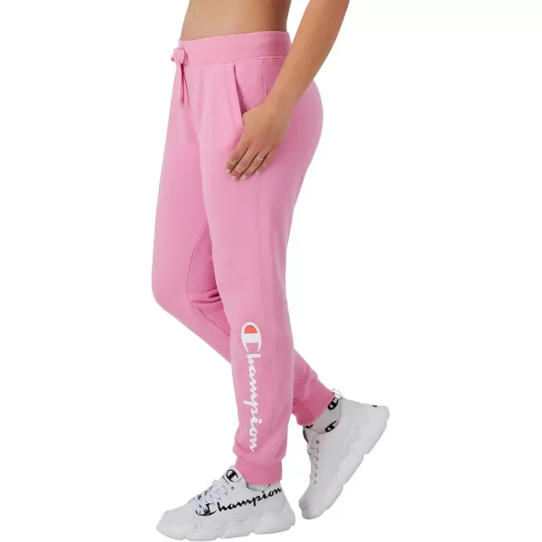 imageChampion Womens Joggers Powerblend Fleece Joggers Comfortable Pants for Women 29quot Plus Size AvailableSpirited Pink Script