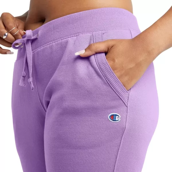 imageChampion Womens Powerblend Joggers Retired ColorsCreative Mauve Script