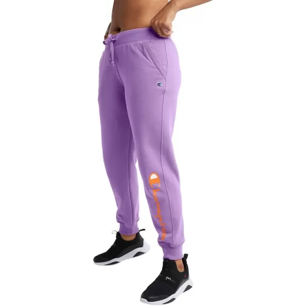 imageChampion Womens Powerblend Joggers Retired ColorsCreative Mauve Script