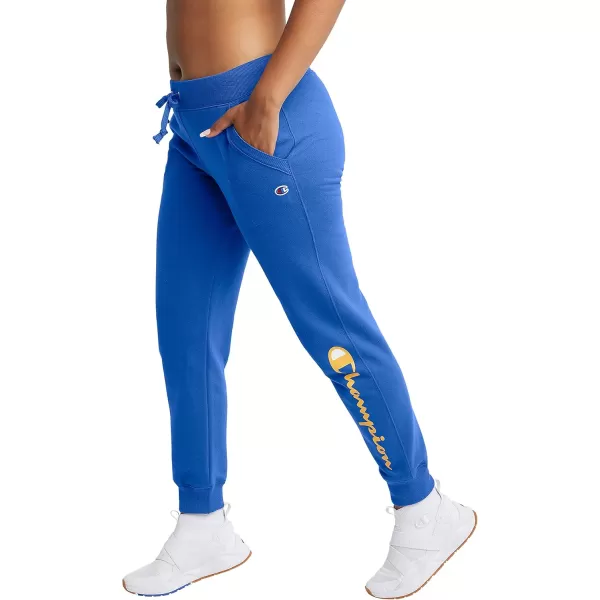 imageChampion Womens Powerblend Joggers Retired ColorsDeep Dazzling Blue Script