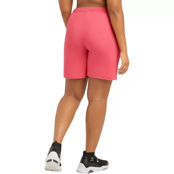 imageChampion Womens Shorts Powerblend Fleece Shorts Comfortable Shorts for Women 65quotPinky Peach