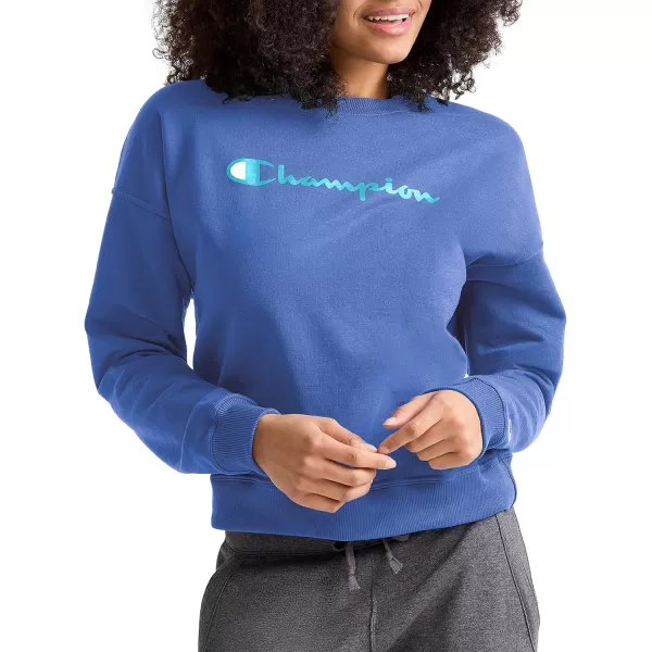 imageChampion Womens Sweatshirt Powerblend Crewneck for Women Script Plus Size AvailableOdyssey Script