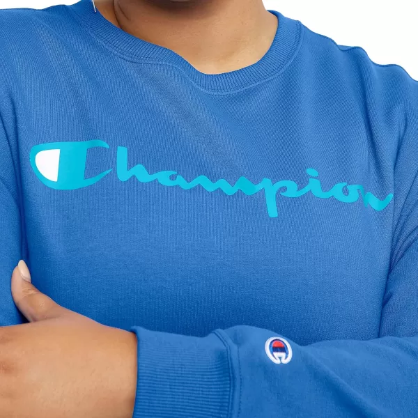 imageChampion Womens Sweatshirt Powerblend Crewneck for Women Script Plus Size AvailableOdyssey Script