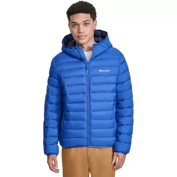 imageChampion Mens Performance Lightweight Puffer Jacket with HoodSurf the Web