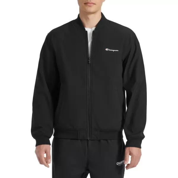 imageChampion Mens Soft Shell Sport Bomber Jacket with LogoBlack