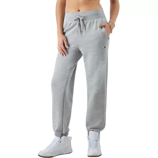 imageChampion Womens Joggers Powerblend Fleece Joggers Comfortable Sweatpants for Women 27quotOxford Gray C Patch Logo