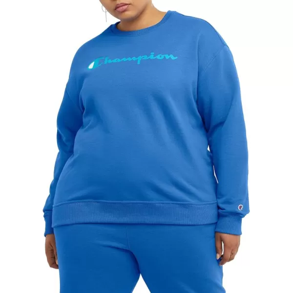 imageChampion Womens Sweatshirt Powerblend Crewneck for Women Script Plus Size AvailableOdyssey Script