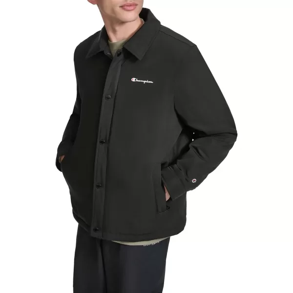 imageChampion Mens Active WaterResistant Coaches JacketBlack