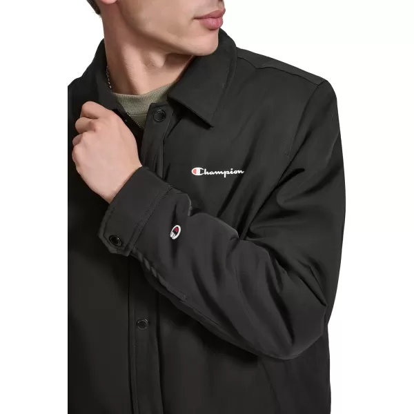 imageChampion Mens Active WaterResistant Coaches JacketBlack